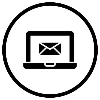 E- posta Pazarlama Vektörü Simgesi Tasarım İllüstrasyonu