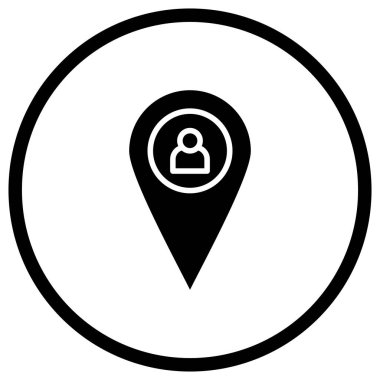 Konum Vektör Simgesi Tasarım İllüstrasyonu