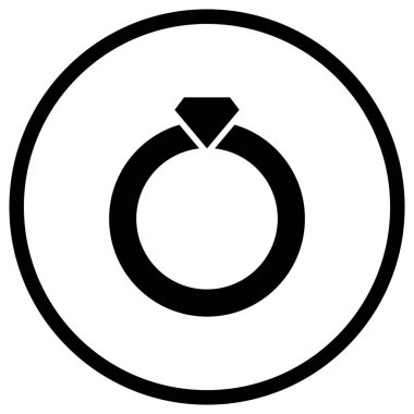 Alyans Vektör Simgesi Tasarım İllüstrasyonu