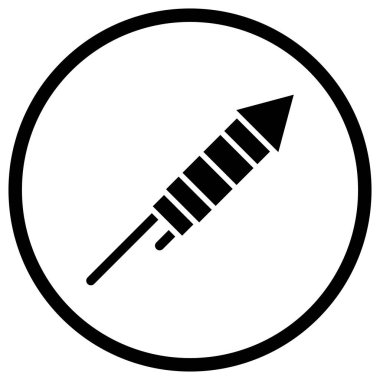 Havai fişek Vektör Simgesi Tasarım İllüstrasyonu