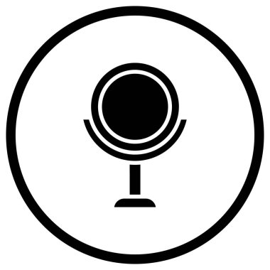 Ayna Vektörü Simgesi Tasarım İllüstrasyonu