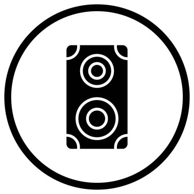 Hoparlör Vektör Simgesi Tasarım İllüstrasyonu