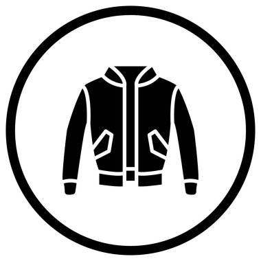 Ceket Vektörü Simgesi Tasarım İllüstrasyonu