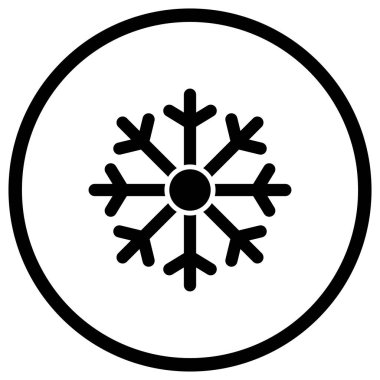 Kar Taneleri Vektör Simgesi Tasarım İllüstrasyonu