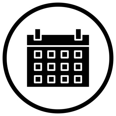 Takvim Vektörü Simgesi Tasarım İllüstrasyonu