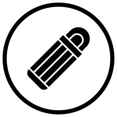 Uyku Torbası Vektör Simgesi Tasarım İllüstrasyonu