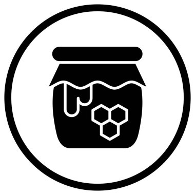 Bal Vektörü Simgesi Tasarım İllüstrasyonu