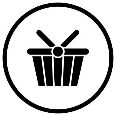 Sepet Vektörü Simgesi Tasarım İllüstrasyonu