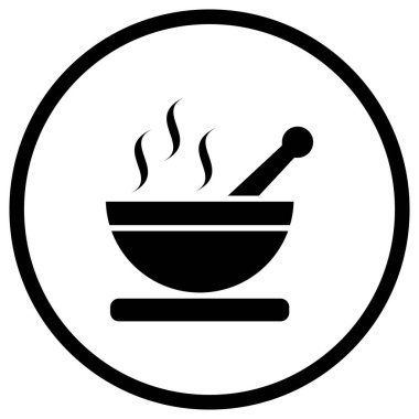 Çorba Vektörü Simgesi Tasarımı Çizimi