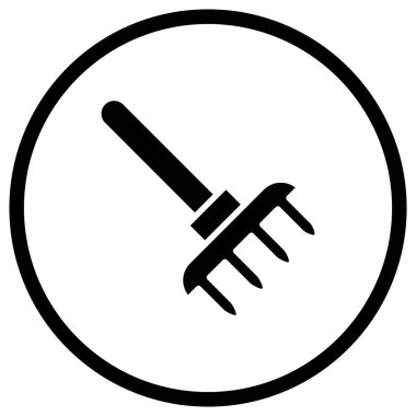 Pitchfork Vektör Simgesi Tasarım Çizimi