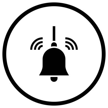 Çan Vektörü Simgesi Tasarım İllüstrasyonu