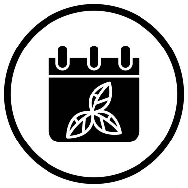 Takvim Vektörü Simgesi Tasarım İllüstrasyonu