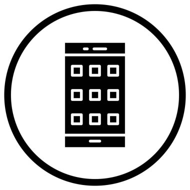 Uygulama Vektörü Simgesi Tasarım İllüstrasyonu