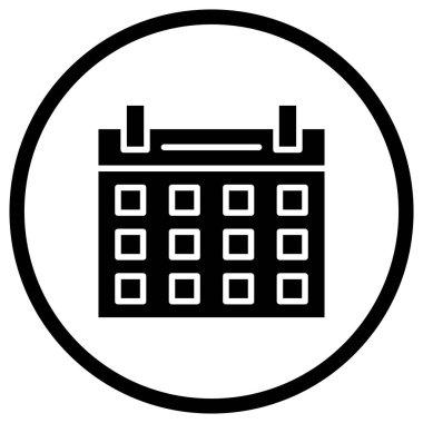 Takvim Vektörü Simgesi Tasarım İllüstrasyonu