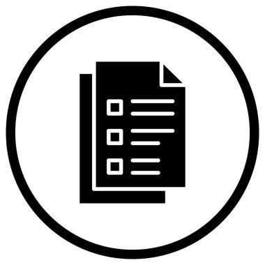 Not Vektörü Simgesi Tasarım İllüstrasyonu