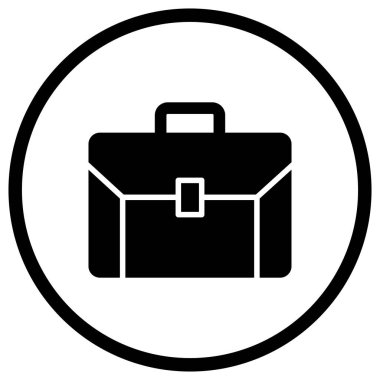 Evrak Çantası Vektör Simgesi Tasarımı İllüstrasyonu