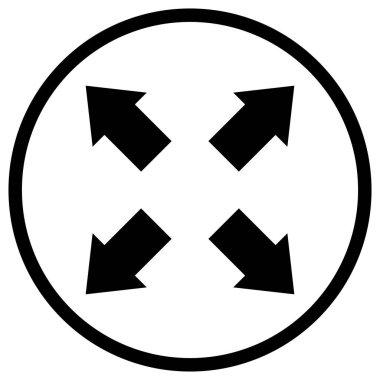 Vektör Simgesi Tasarım Resmini Genişlet