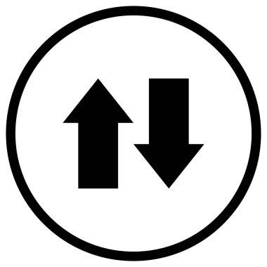 Dikey Vektör Simgesi Tasarım İllüstrasyonu