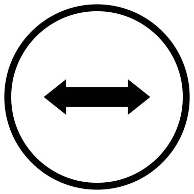 Yatay Vektör Simgesi Tasarım İllüstrasyonu