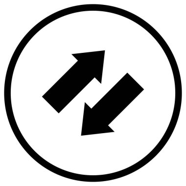 Değiştirme Vektörü Simgesi Tasarım İllüstrasyonu