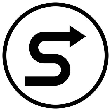 Zigzag Vektör Simgesi Tasarım İllüstrasyonu