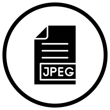 JPEG Vektör Simgesi Tasarım İllüstrasyonu
