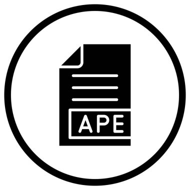 APE Vektör Simgesi Tasarım İllüstrasyonu