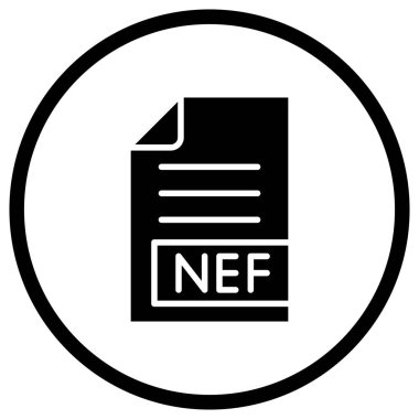 NEF Vektör Simgesi Tasarım İllüstrasyonu