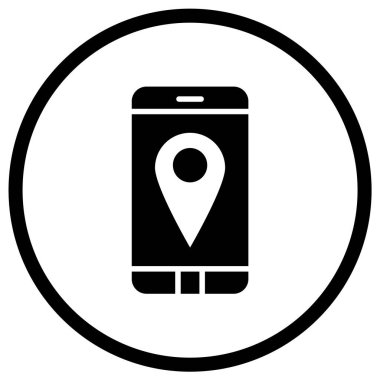 GPS mobil Vektör Simgesi Tasarım ResmiComment