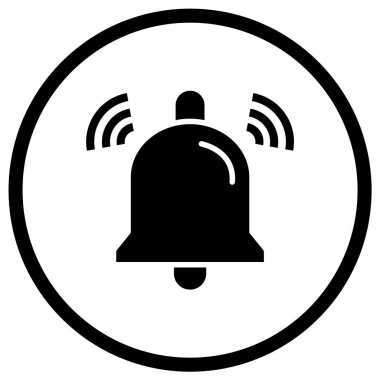 Çan Vektörü Simgesi Tasarım İllüstrasyonu