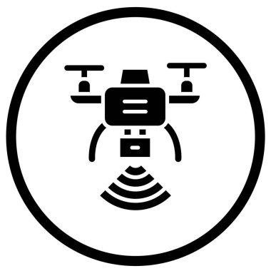 Drone Vektör Simgesi Tasarım İllüstrasyonu