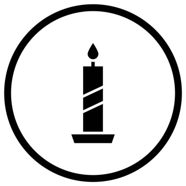 Mum Vektörü Simgesi Tasarım İllüstrasyonu