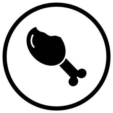 Bacak Parçası Vektör Simgesi Tasarım İllüstrasyonu