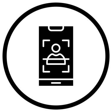 Yüz Tarama Vektörü Simgesi Tasarım ResmiComment