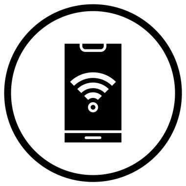 Wifi Vektör Simgesi Tasarım İllüstrasyonu