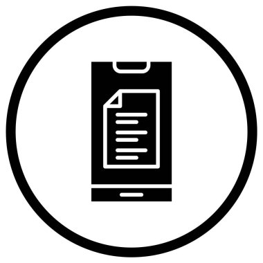 Not Vektörü Simgesi Tasarım İllüstrasyonu