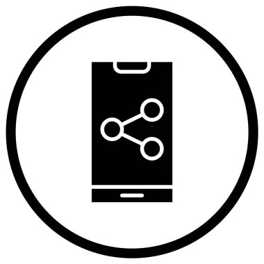 Paylaşım Vektörü Simgesi Tasarım İllüstrasyonu