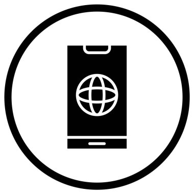 Web Vektörü Simgesi Tasarım İllüstrasyonu