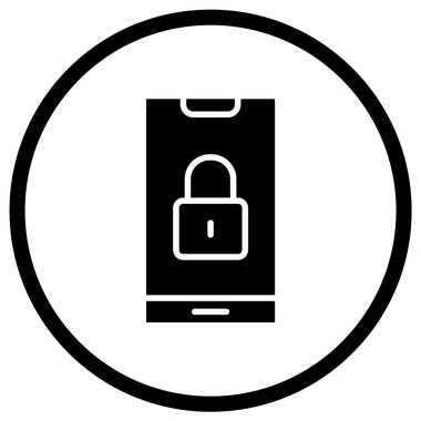 Kilit Vektörü Simgesi Tasarım İllüstrasyonu