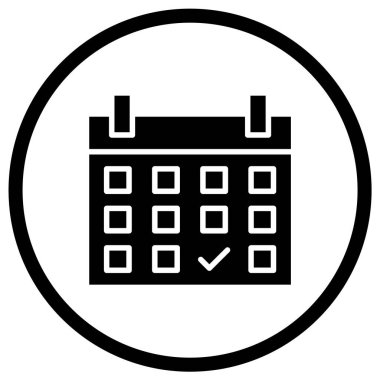 Zamanlama Vektörü Simgesi Tasarım İllüstrasyonu