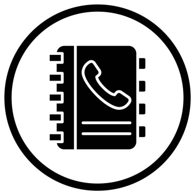 Kişiler kitabı Vektör Simgesi Tasarım İllüstrasyonu