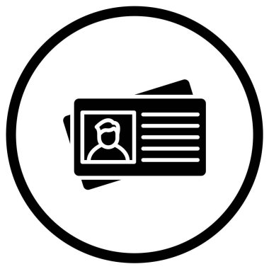 Kartvizit Vektör Simgesi Tasarım Çizimi