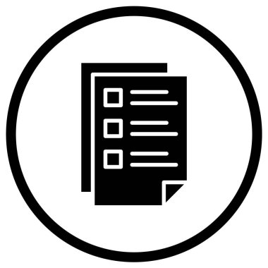 Belge Vektörü Simgesi Tasarım İllüstrasyonu