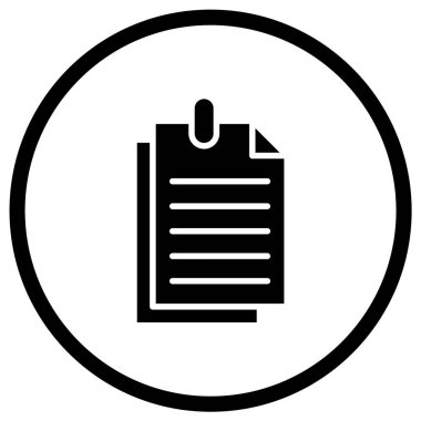 Yapışkan Not Vektör Simgesi Tasarım İllüstrasyonu