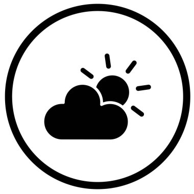 Bulut Vektörü Simgesi Tasarım İllüstrasyonu