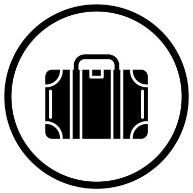 Çanta Vektör Simgesi Tasarım İllüstrasyonu