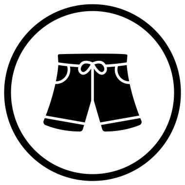 Kısa Vektör Simgesi Tasarım İllüstrasyonu