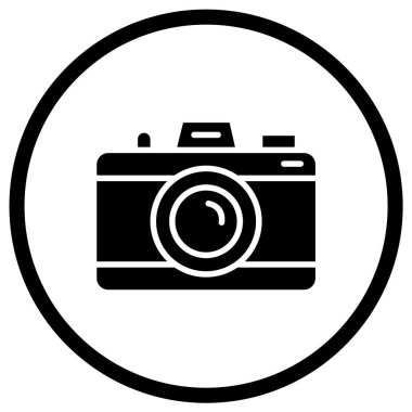 Kamera Vektörü Simgesi Tasarım İllüstrasyonu