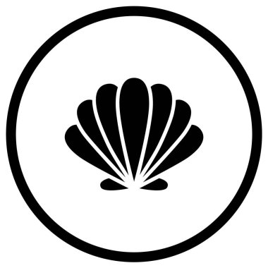 Kabuk Vektörü Simgesi Tasarım İllüstrasyonu