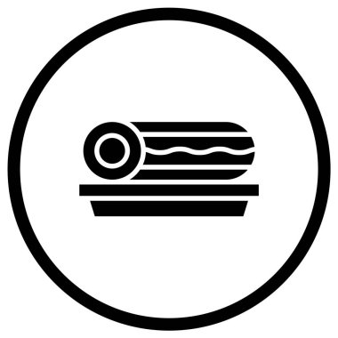 Pasta Vektörü Simgesi Tasarım Çizimi